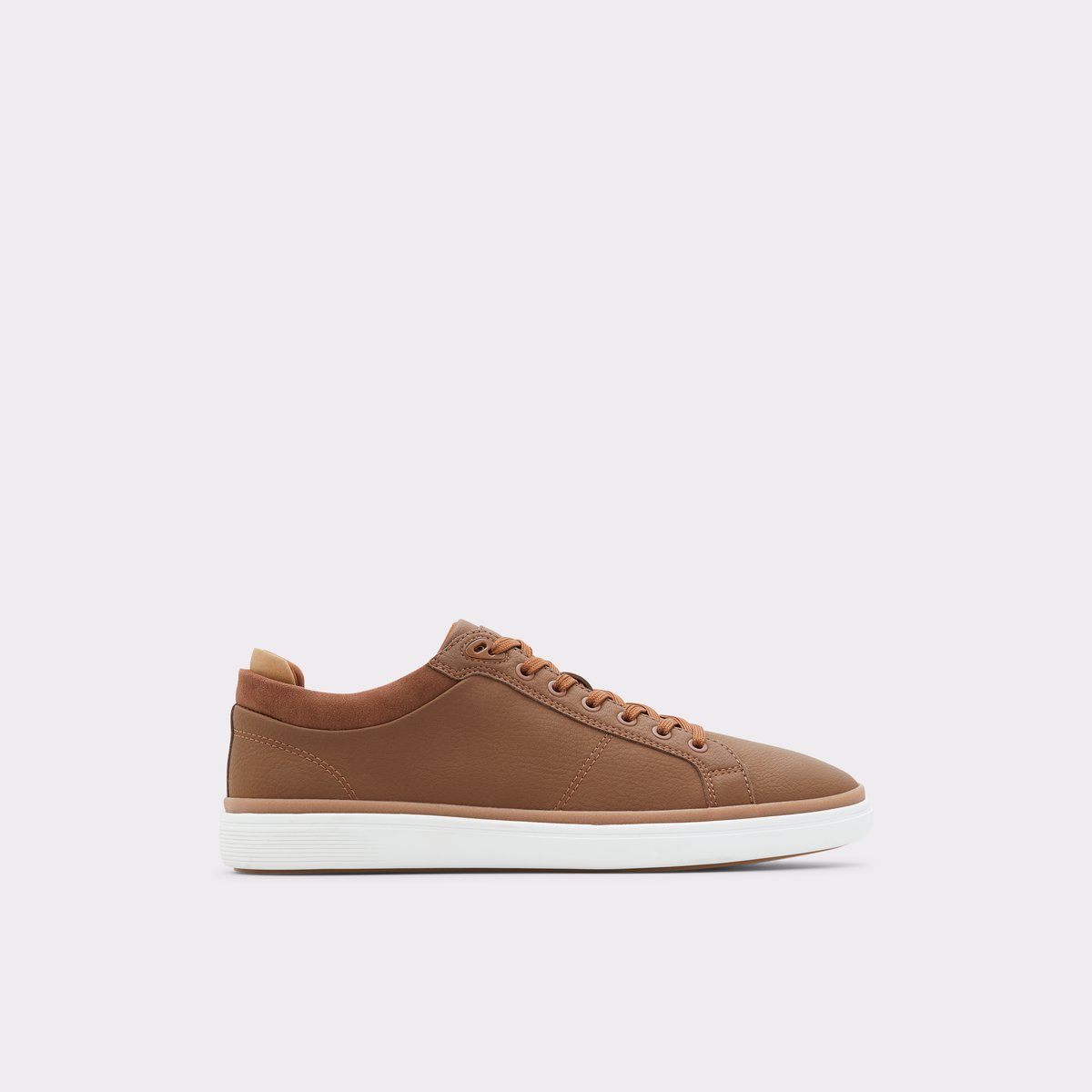 Finespec Cognac Synthetic Smooth Men Low top