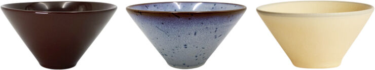 OYOY Living Design Yuka Skål - Pakke med 3 Dark terracotta / butter / rea