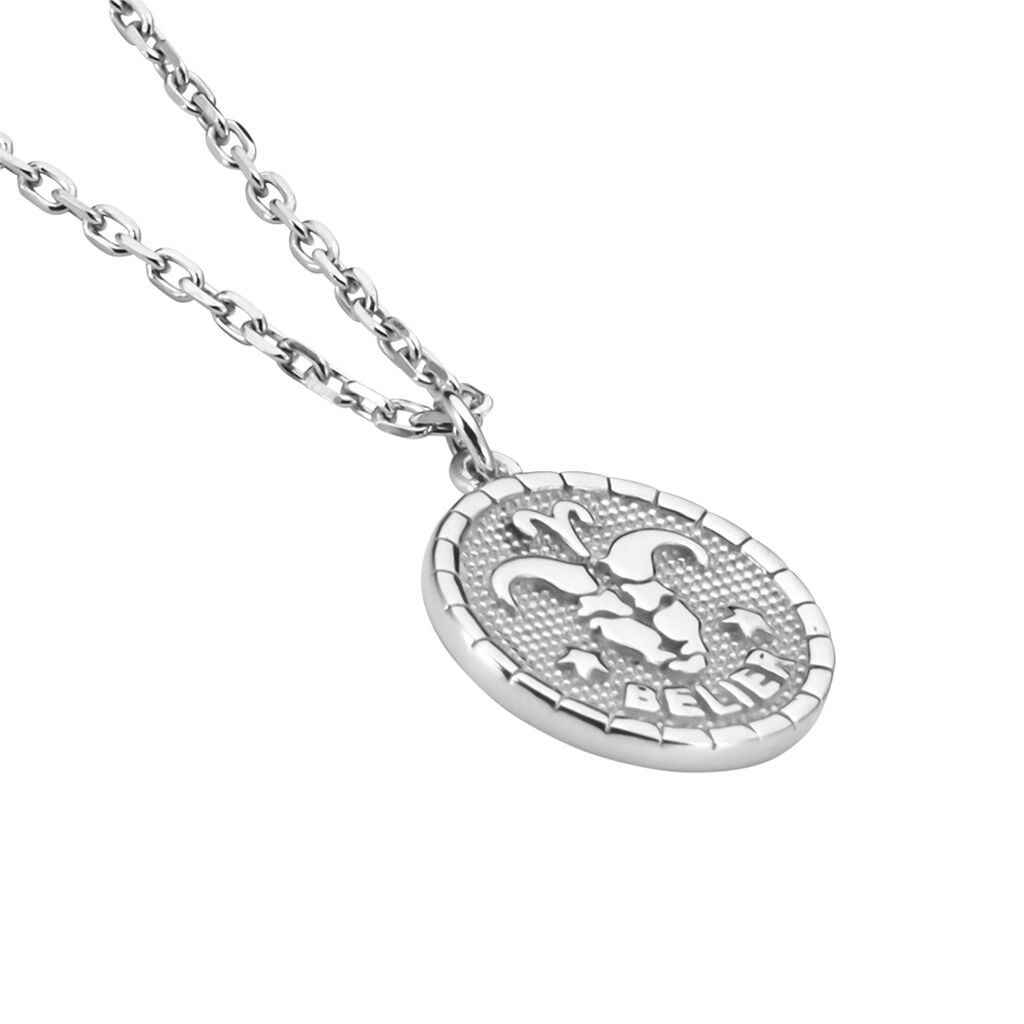 Collier Argent Blanc Hosni