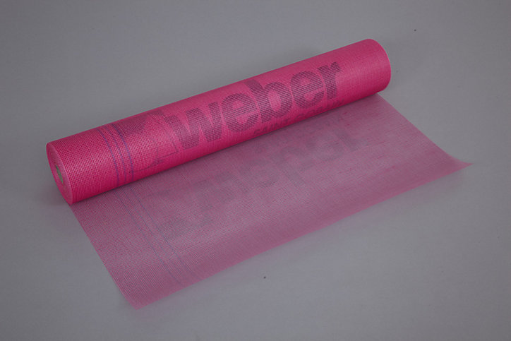 Treillis en fibre de verre Fiberglass 1,1 x 50m rose