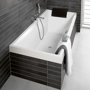 Villeroy en Boch Squaro bad 180x80cm met whirlpool 6 4 2 hydro- en 12 aero jets