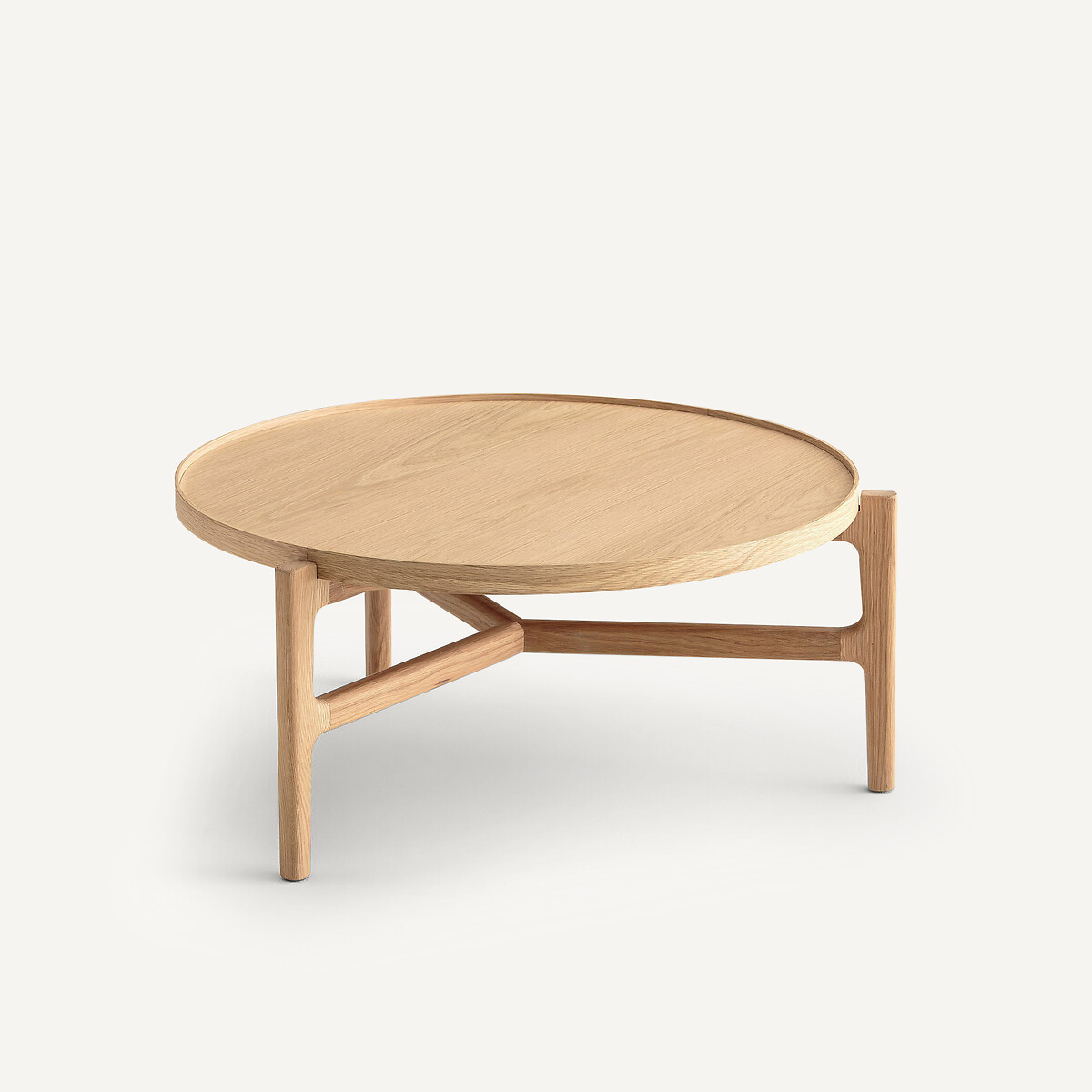AM.PM<br>Mesa de centro, diâmetro 74 cm, folheado de carvalho, Aly
