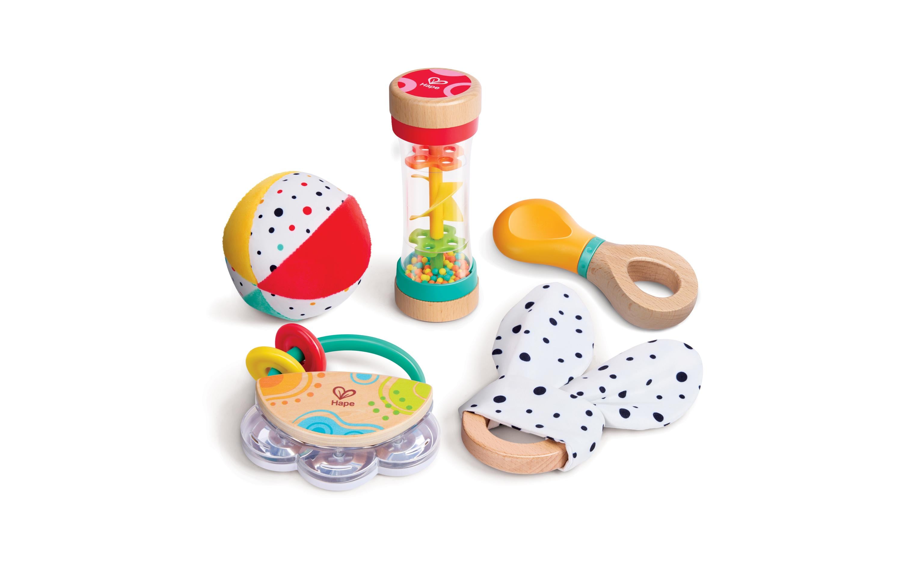 Musikspielzeug 5-in-1-Baby-Sensorik-Set 5-tlgSpielzeugset fördert die sensorische Entwicklung