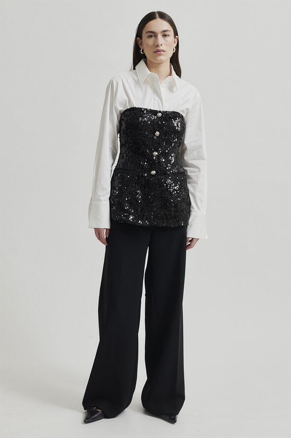 Second Female Flakes Top Black