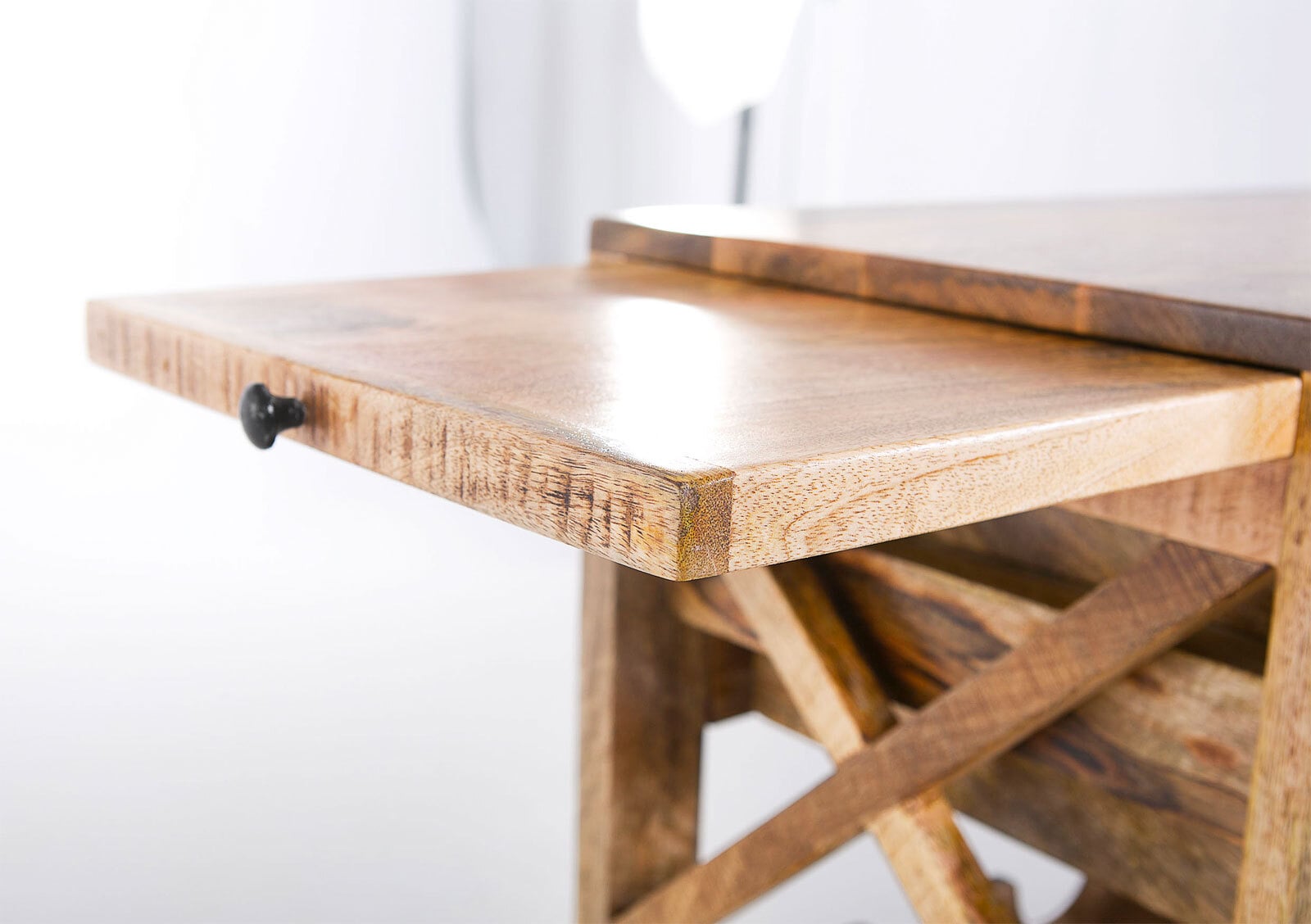 Servierwagen Warehouse 97x85x43 cm Mango massiv