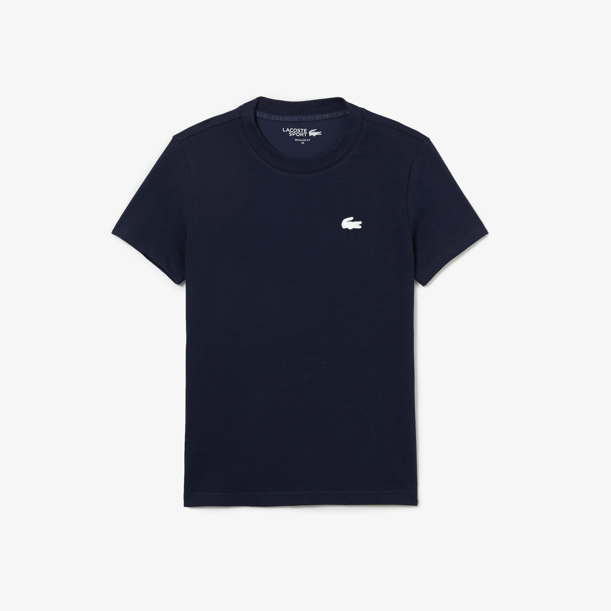 T-shirt jersey technique de coton biologique ultra-dry T-Shirts - Bleu - Lacoste - Femme