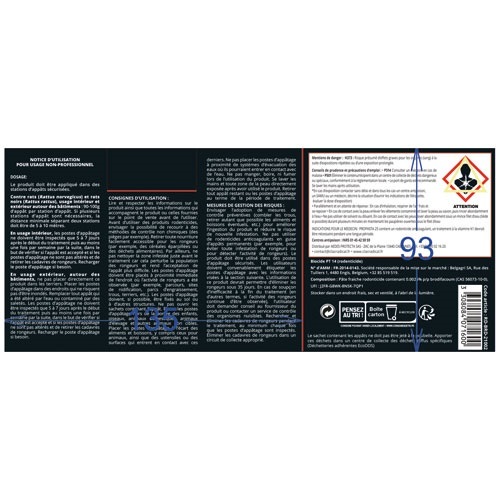 Appât pâte - Strong pasta 25 - rats - spécial espèces résistantes - 150 g -