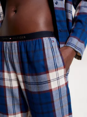 Conjunto de pijama de flanela com estampa original TH