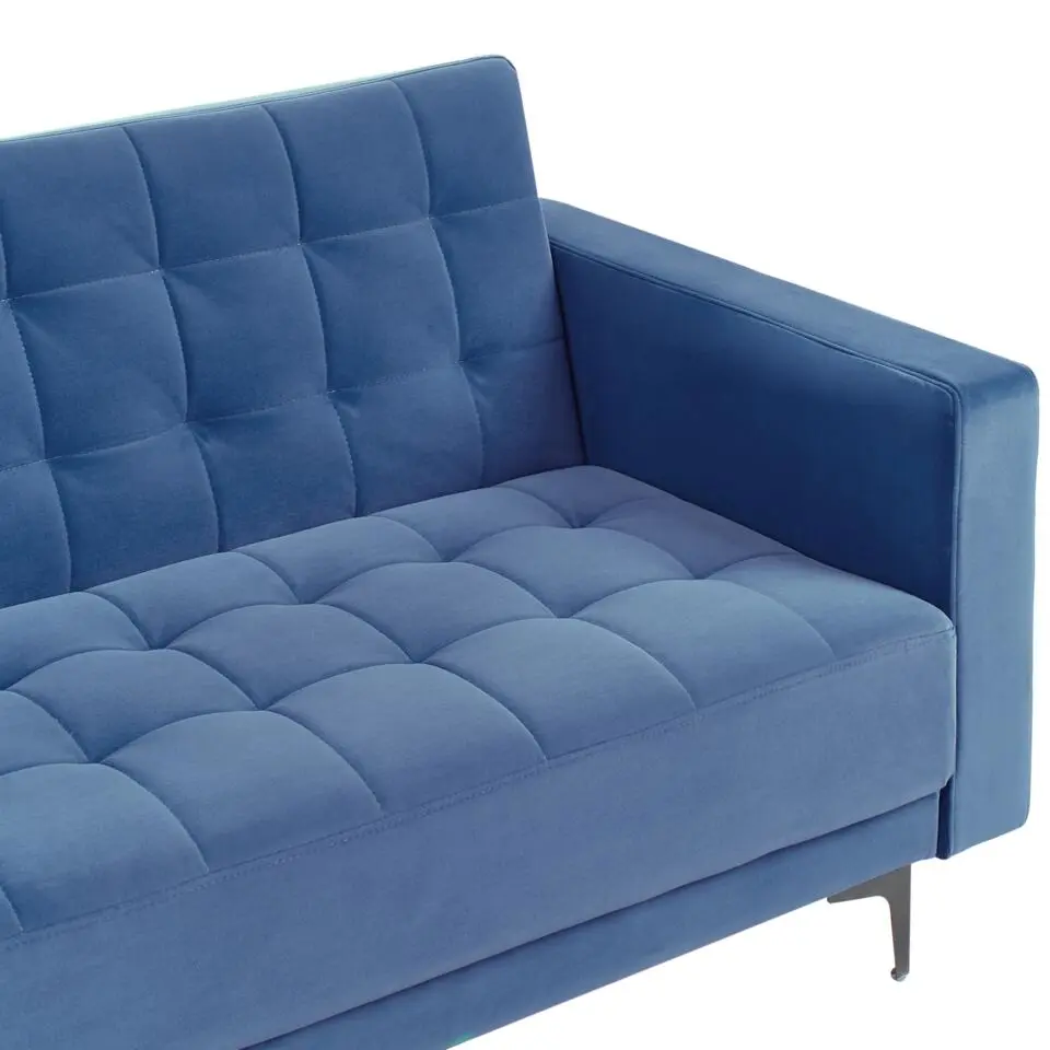 ABERDEEN - Hoekbank - Blauw - Rechterzijde - Fluweel