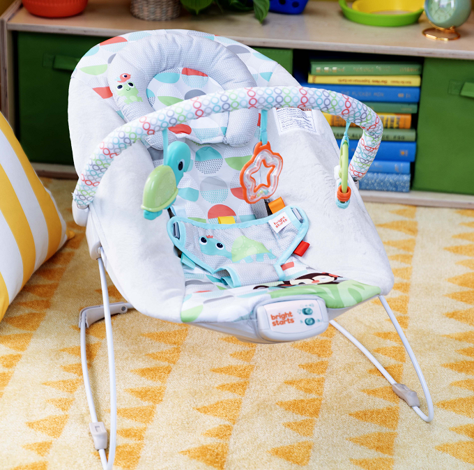 Bright Starts - Vippe skråstol, Happy Safari Bouncer™ - (BS-11508)