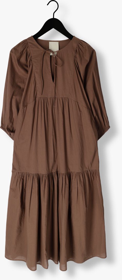 NOTRE-V bruine notre-v maxi jurk nv-dente midi dress