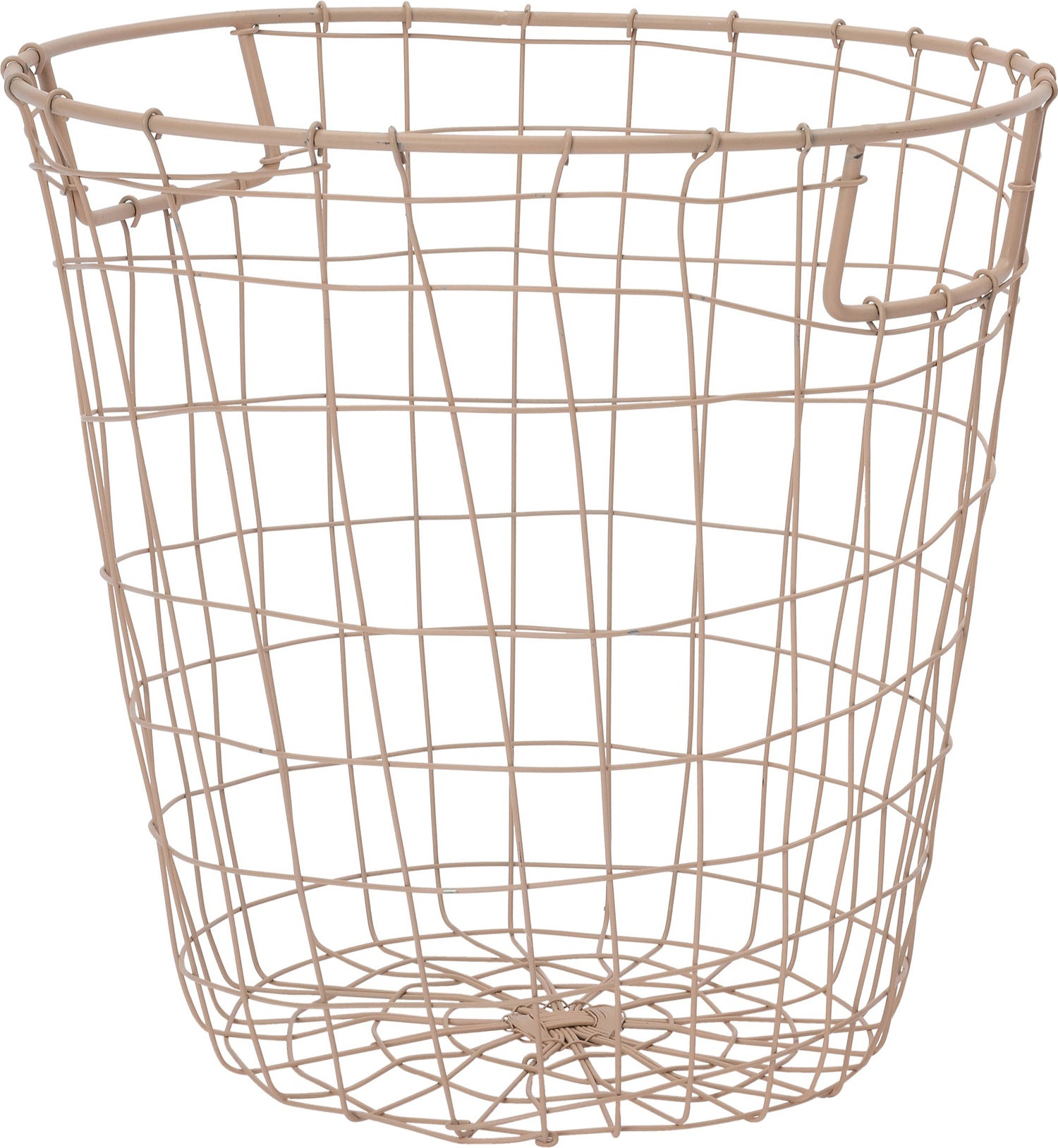 Intratuin draadmand Bassie beige D 20 H 23 cm