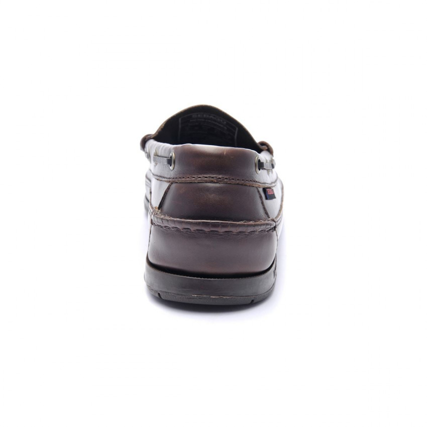 SLOOP Dark Brown-MOCASSIN POUR HOMME EN CUIR
