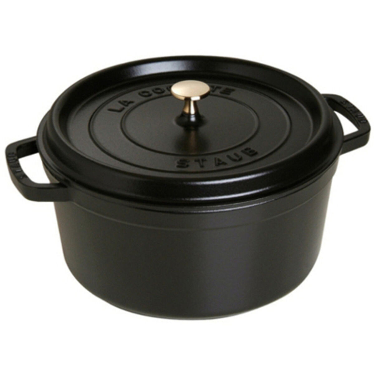 Rund Gryte 30 cm 8,35 liter Svart