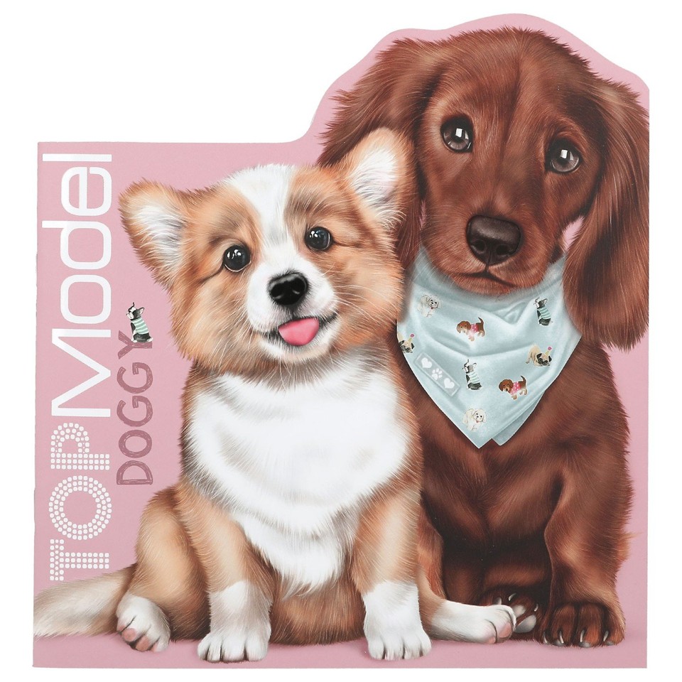 TOPModel Kitty Colouring Book ( 0412713 ) og TOPModel Doggy Colouring Book ( 0412714 )
