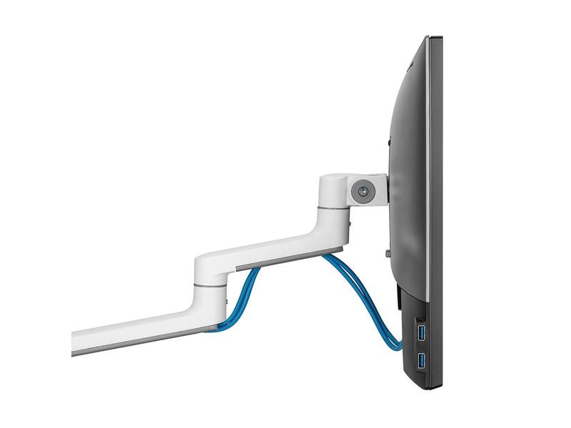 NEOMOUNTS Tischhalterung DS60-425WH1 bis 8 kg – Weiss Full-Motion-Tischhalterung für 17-27