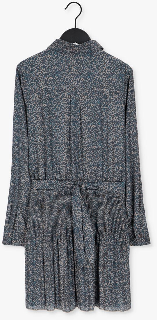 NOBELL blauwe nobell mini jurk maj shirt dress animal