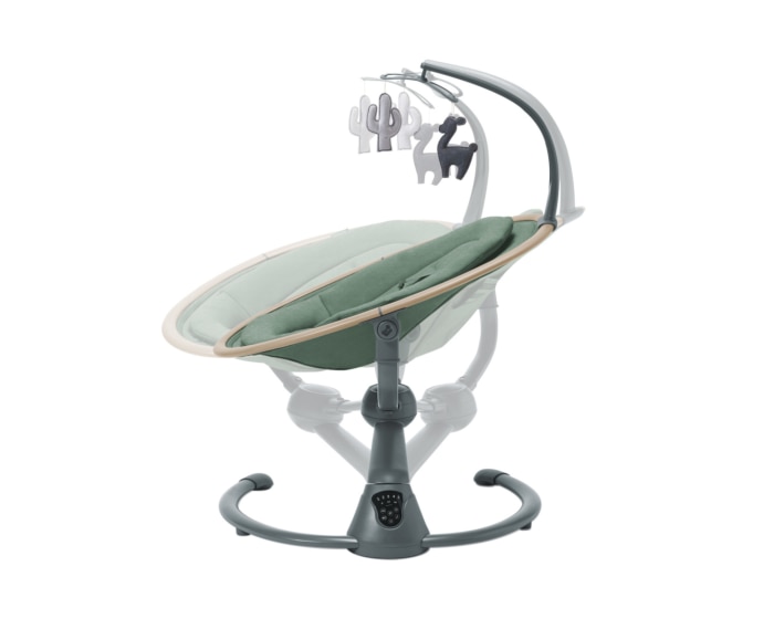 Cassia Elektrische Schaukel 0 - 6 M   0 - 9 kg    Automatische Bewegungserkennung  |    Um 360° drehbarer Sitz  |    12 beruhigende Melodien  |    Besonders geringes Gewicht |