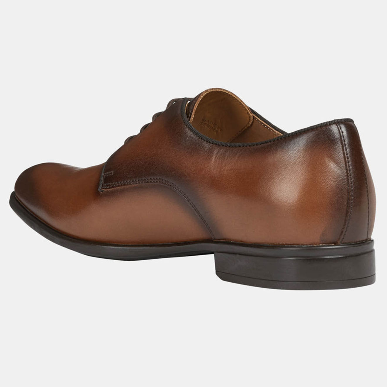 Geox Derbies en Cuir Lacopo cognac