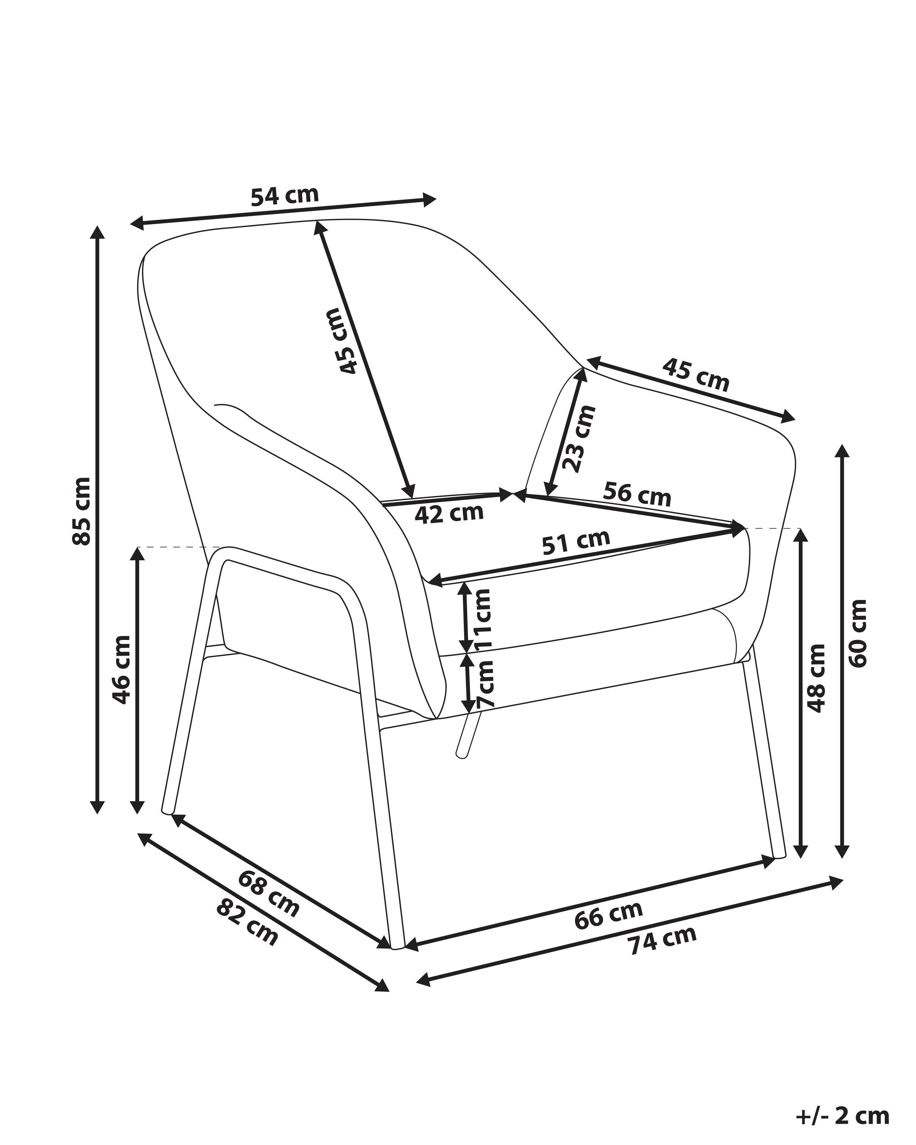 Fauteuil VEDDIGE Stof Groen