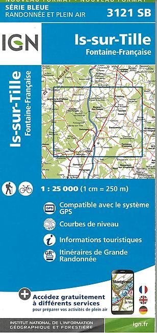 IGN - 3121 SB IS SUR TILLE 1 25 000
