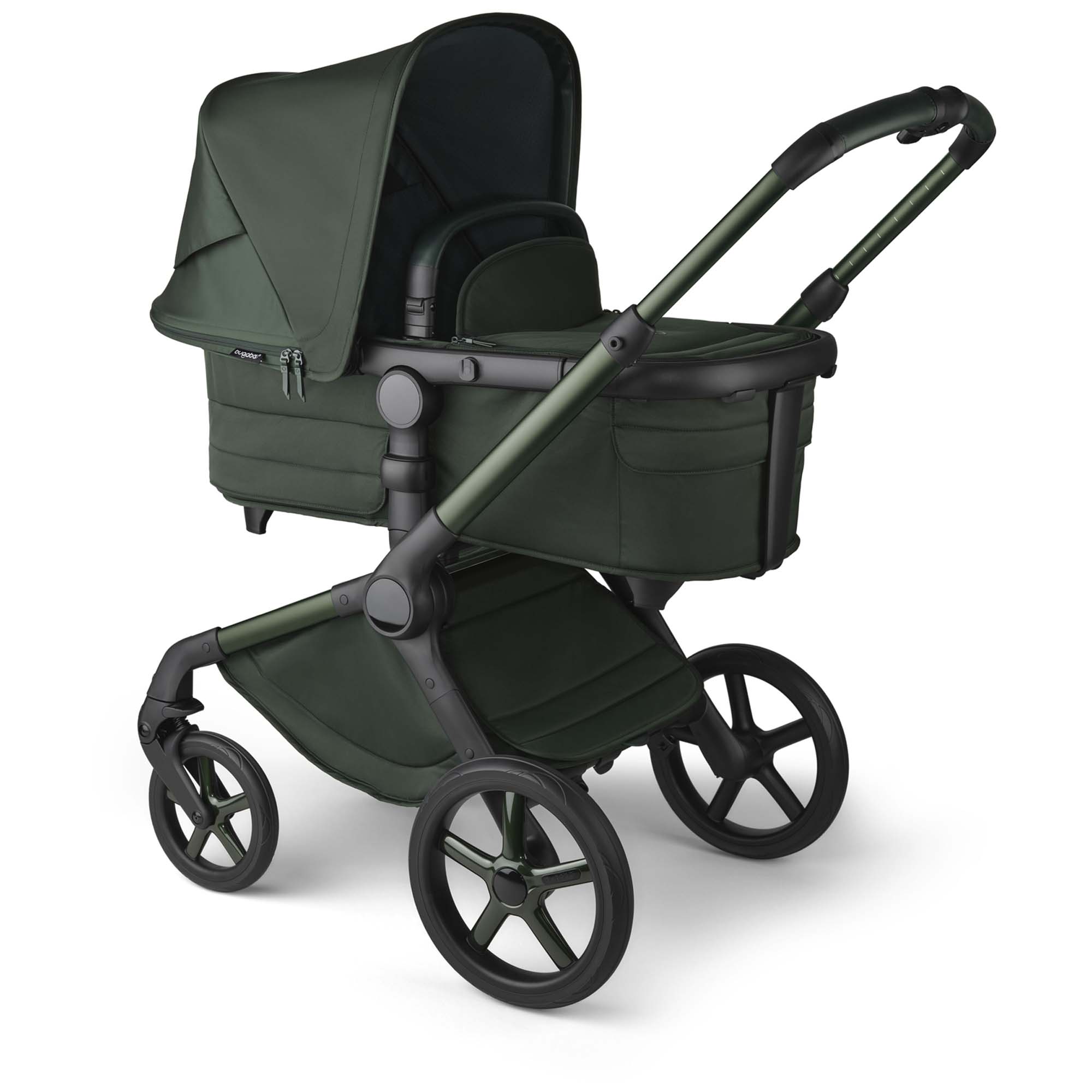 Bugaboo Fox5 complete Noir Limited Edition Midnight Green - kinderwagens - Préna