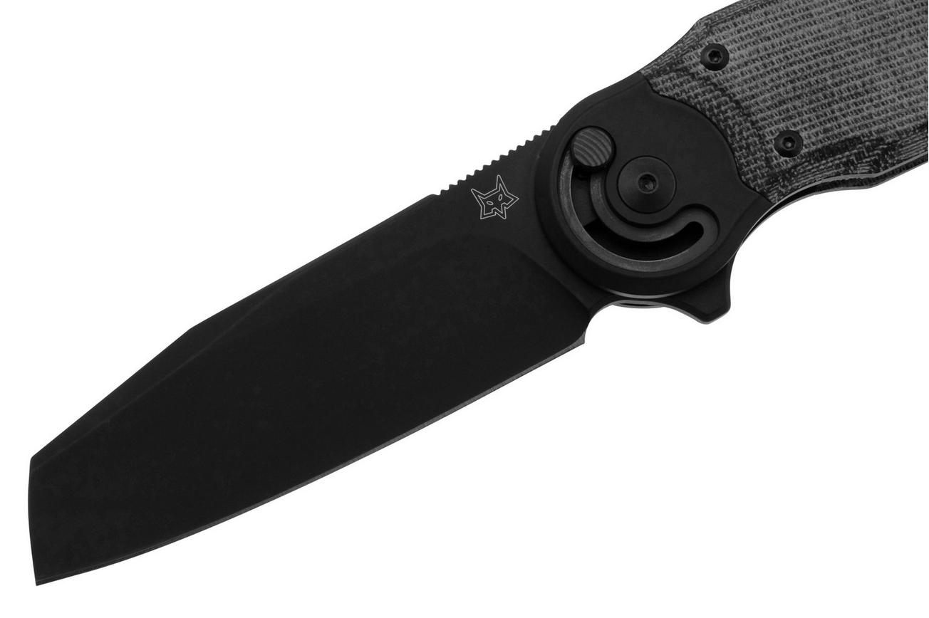 Fox Metamorphosis FX-556-A2 M390 PVD Sheepsfoot, Black Micarta, PVD Titanium bolster zakmes