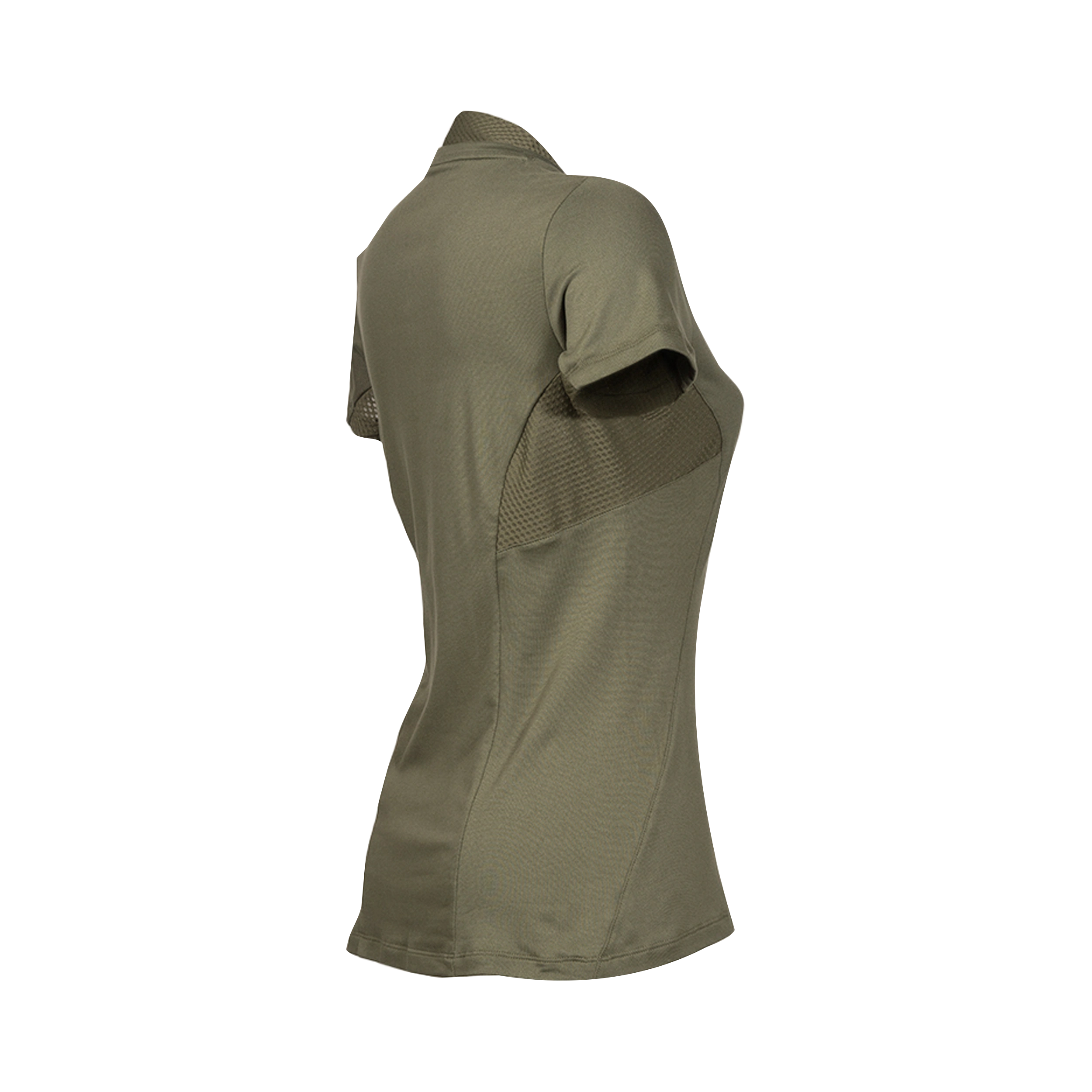Fløyen W Half Zip SS Khaki Green / Seaweed