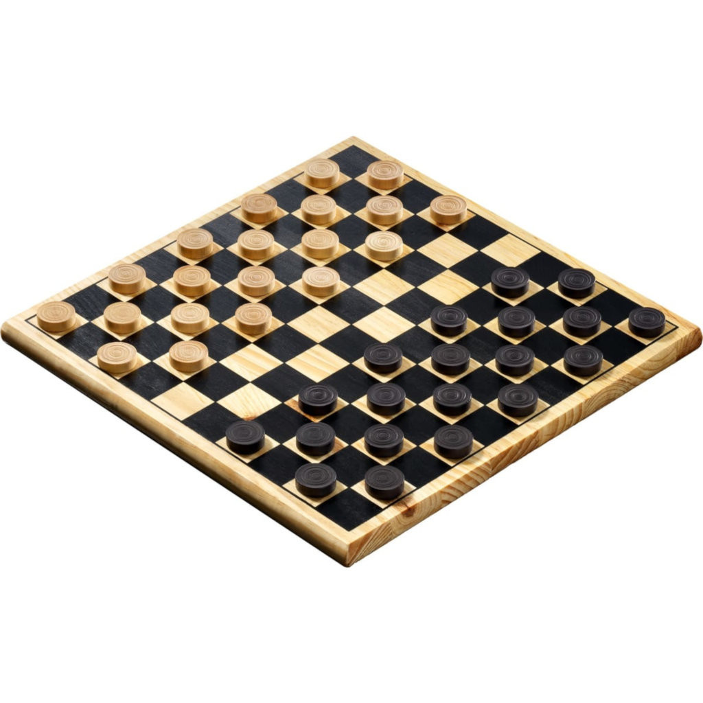 Jeu de Dames en Bois - Tradition du Jeu