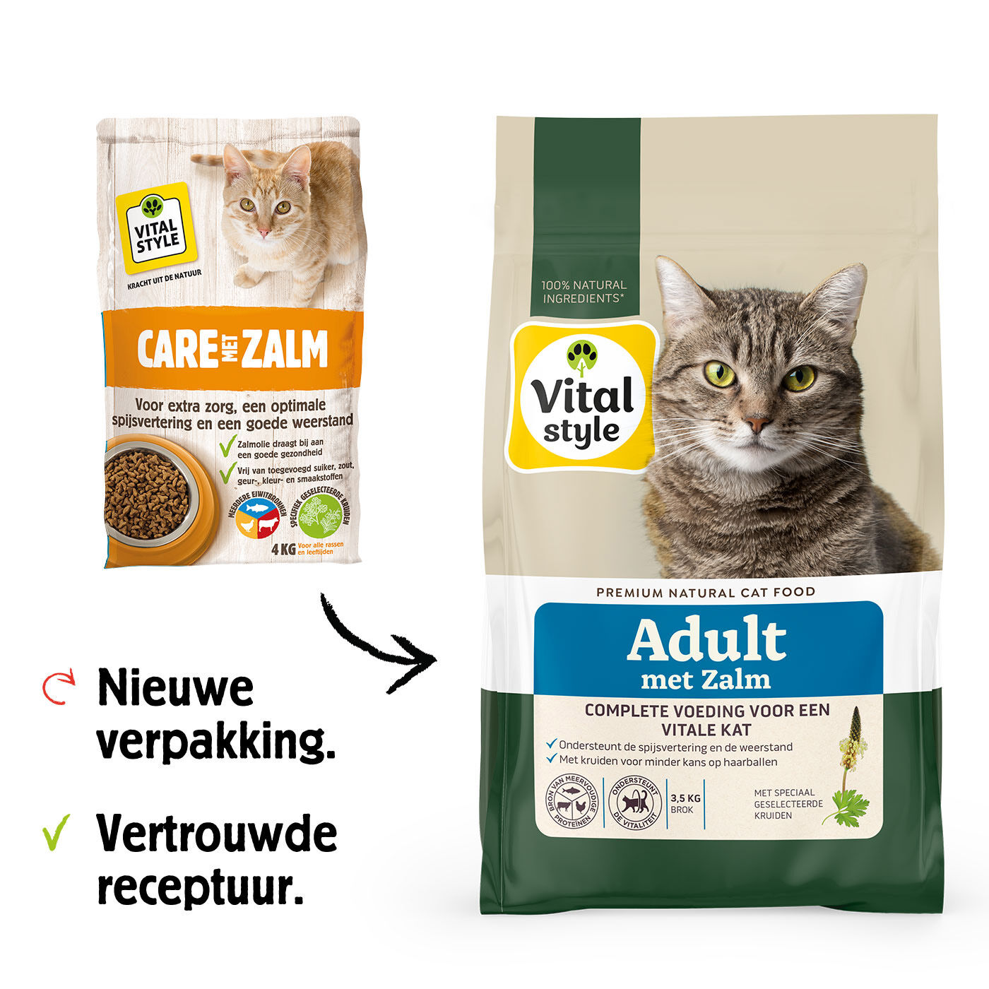 VITALstyle Adult - Kattenvoer - 10 Kilogram - zalm