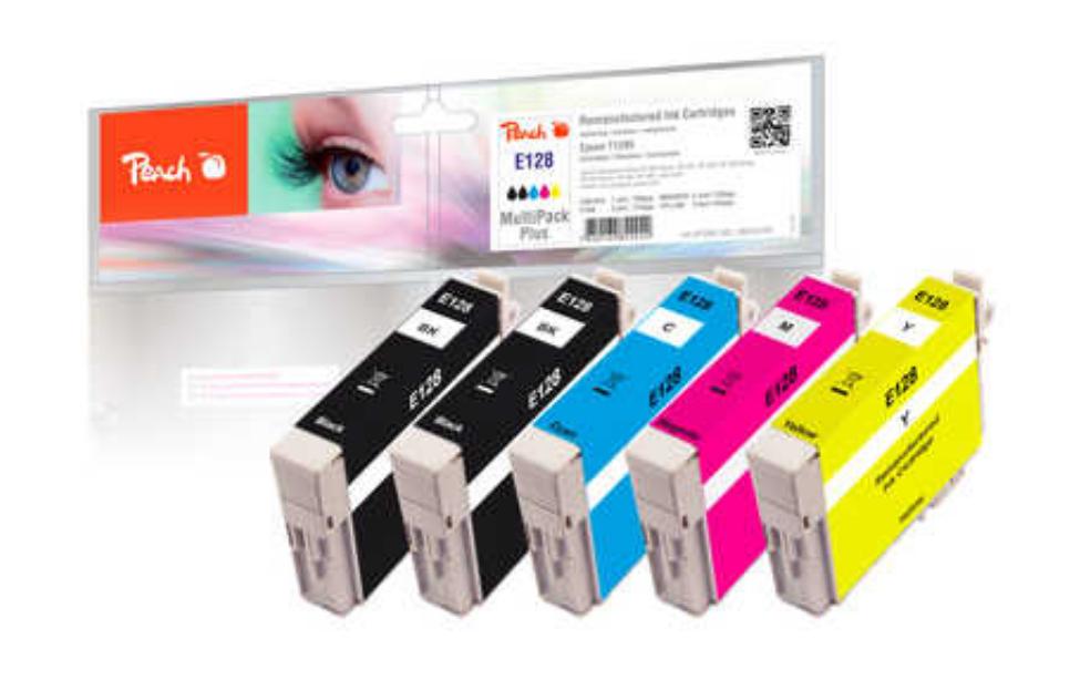 Tinte Epson T1285 2x BK, 1x C, 1x M, 1x YTintenpatronen: 2x Schwarz, 1x Cyan, 1x Magenta, 1x Gelb