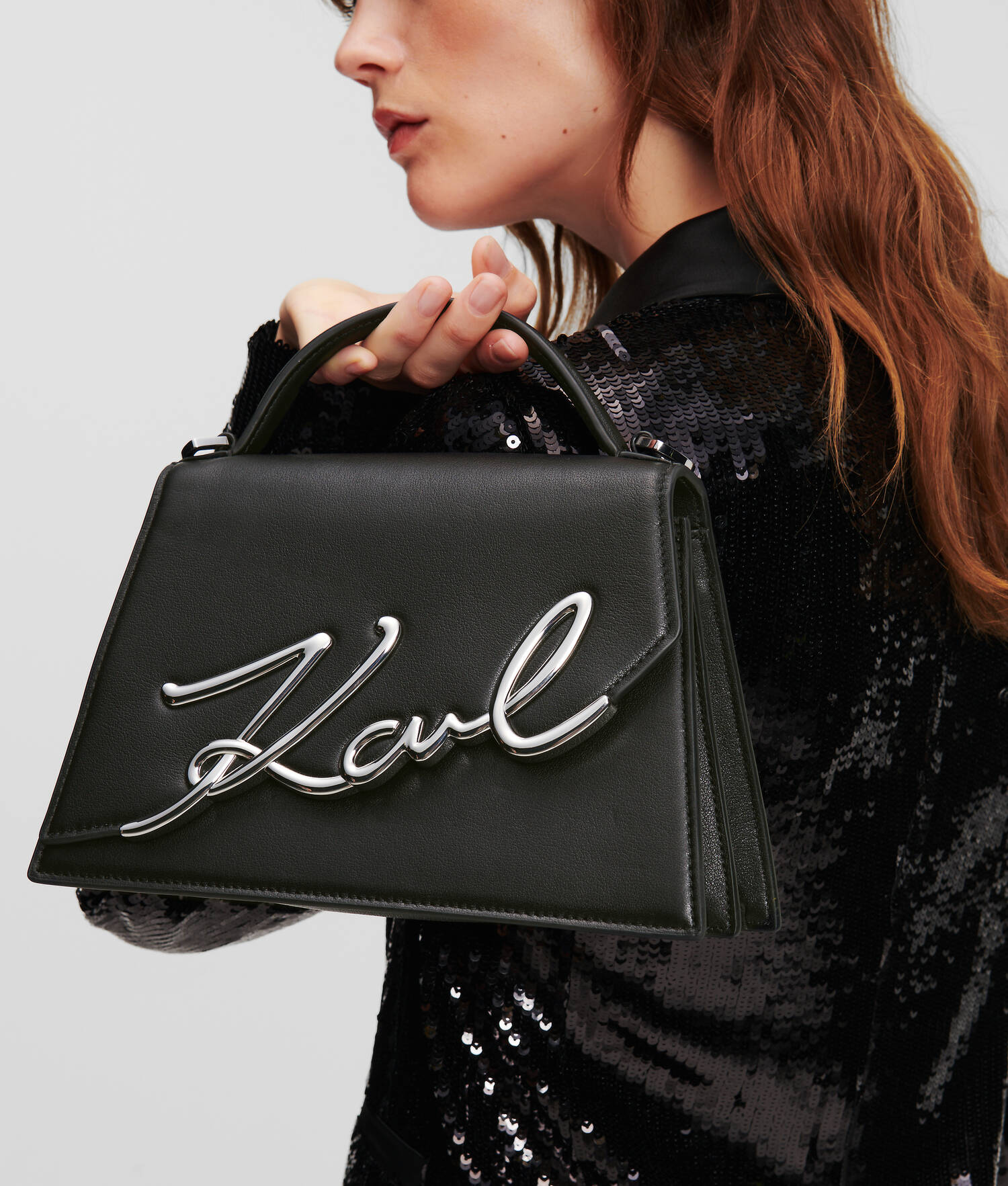 SAC BANDOULIÈRE DE TAILLE MOYENNE K/SIGNATURE