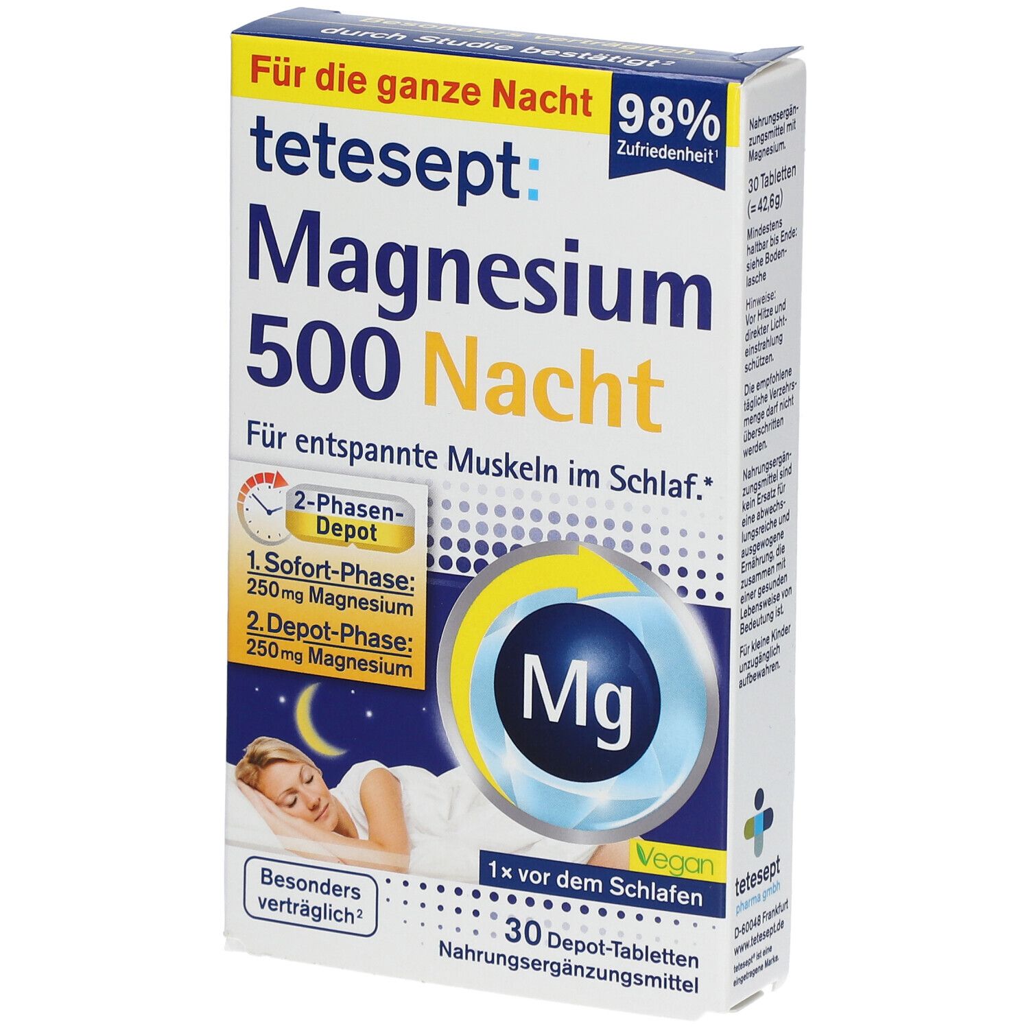 tetesept® Magnesium 500 Nacht