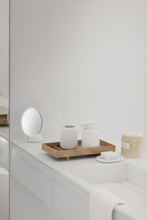 Blomus Sono spiegel Ø17 Moonbeam tafelspiegel
