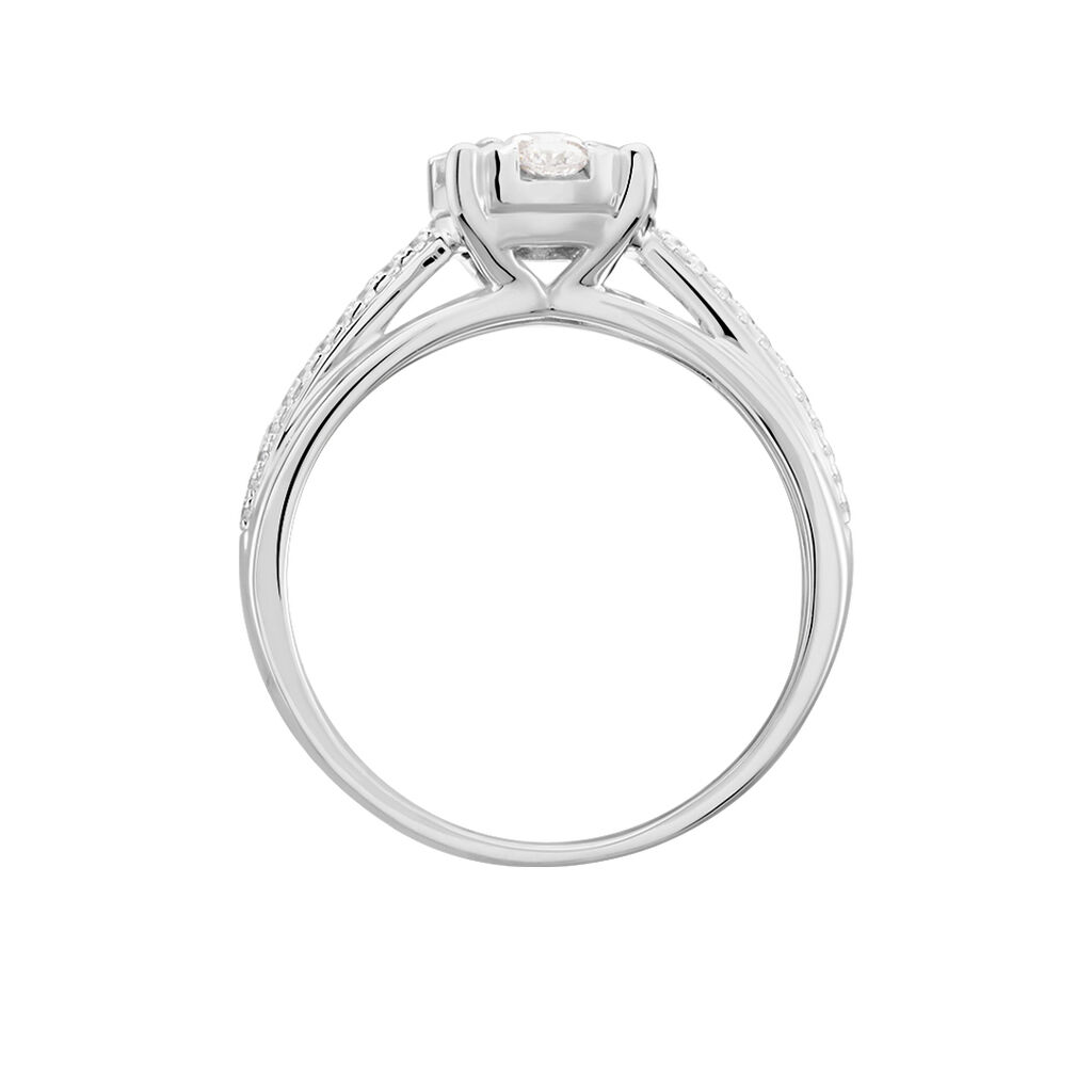 Bague Nazare Or Blanc Oxyde De Zirconium