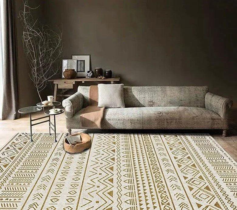 Bohemian Abstract Rugs | Retro Moroccan Style Living Room Carpet