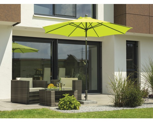 Schneider parasol 270 x 270 x 260 cm Harlem polyester 180 g/m² groen