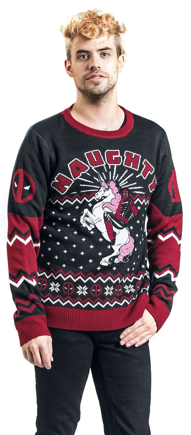 Naughty | Deadpool Pull de Noël
