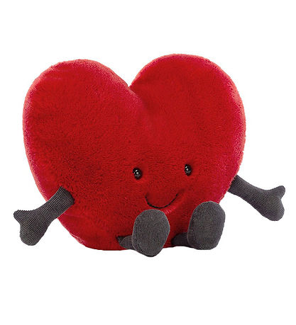 Jellycat Bamse - Large - 19 cm - AmuseaBlå Rød Heart