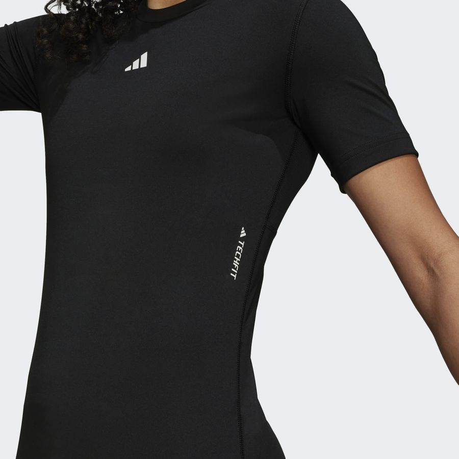 adidas T-shirt d'Entraînement Techfit - Noir/Blanc Femme