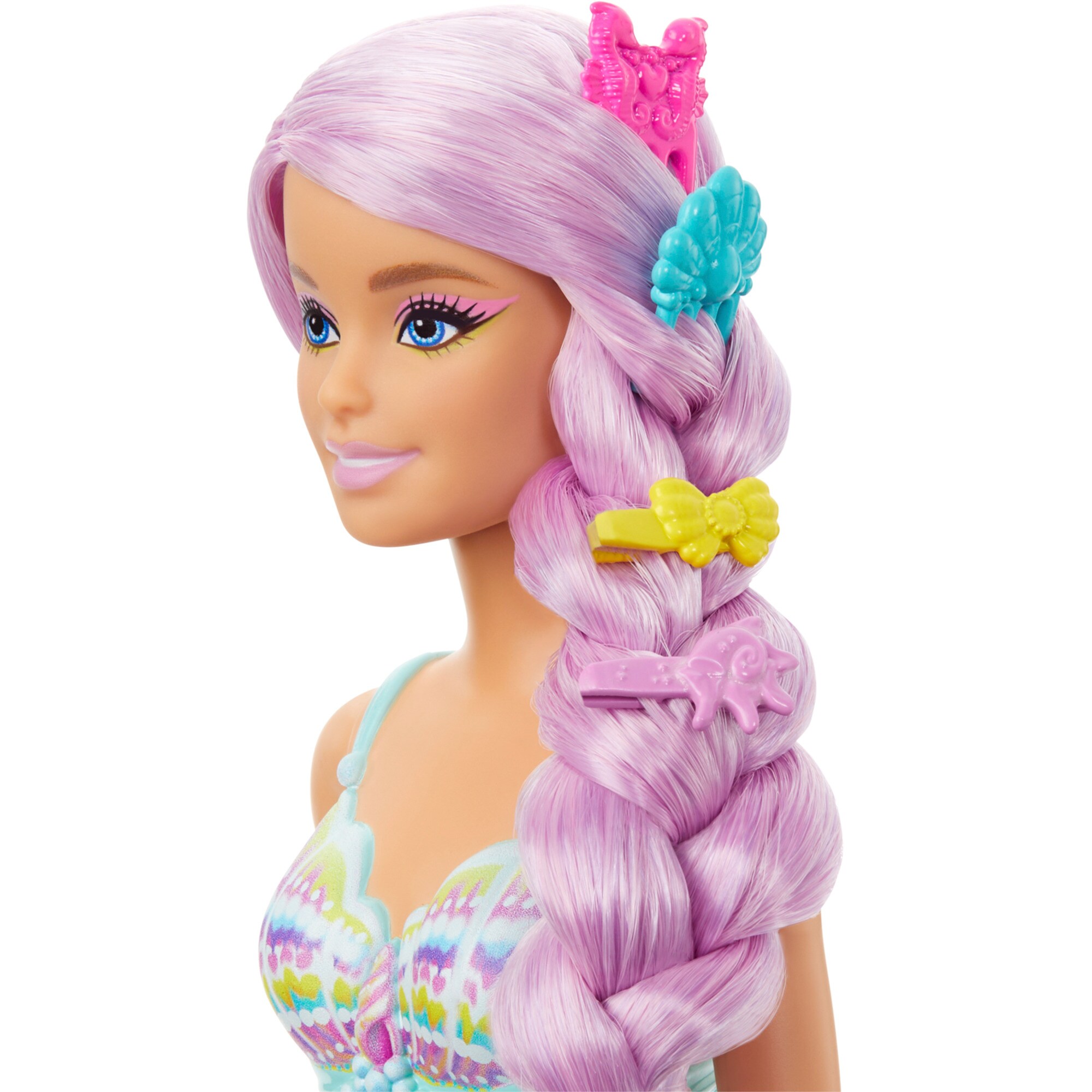 Mattel Puppe Barbie Dreamtopia New Long Hair Fantasy Meerjungfrauen-Puppe