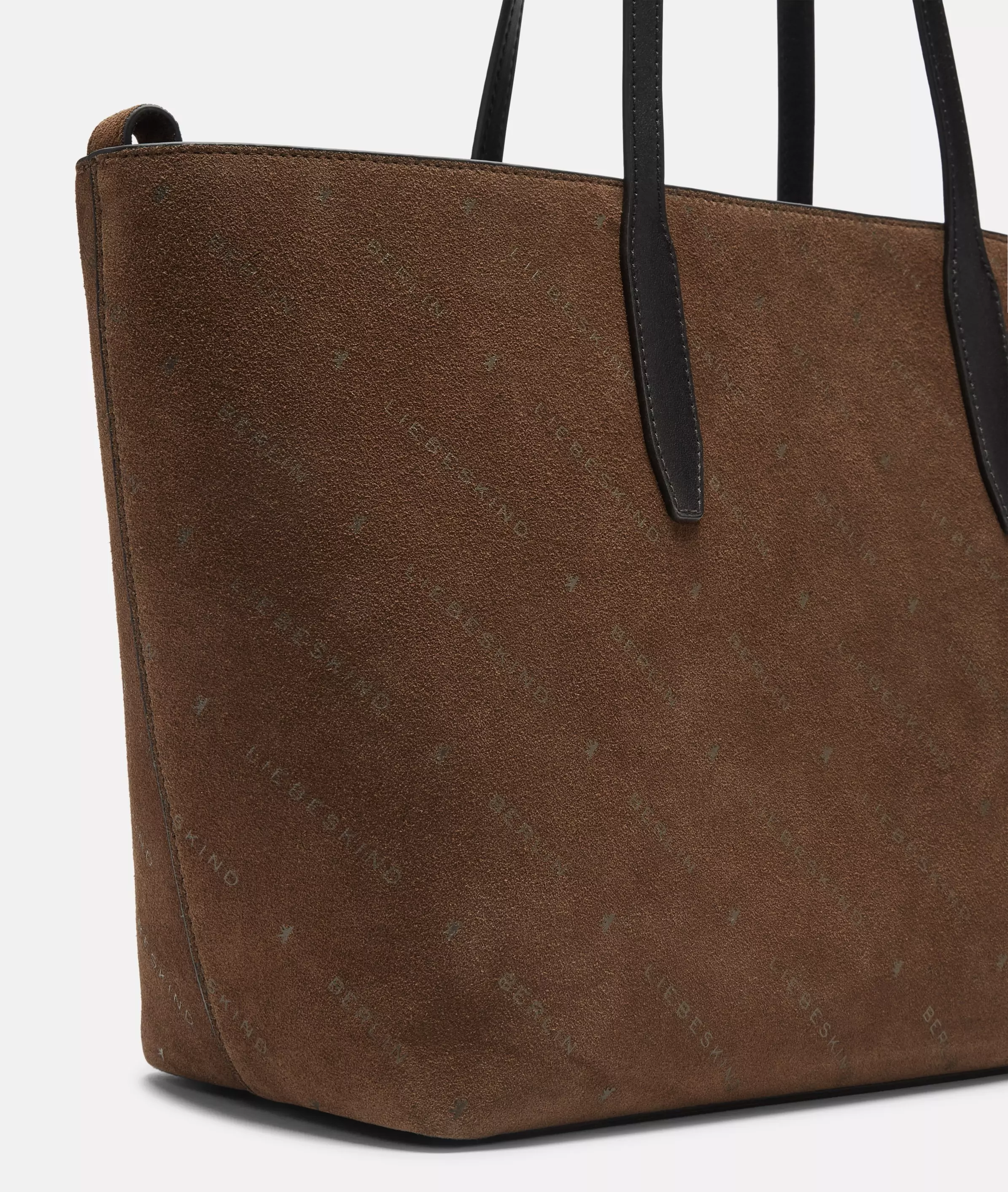 Monogram Shopper M Suede shopper with Liebeskind Berlin lettering