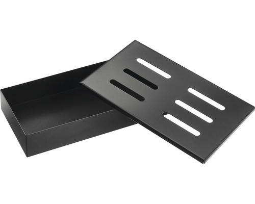 Tenneker® smoker box smoker box 21 x 13 x 3,5 cm staal