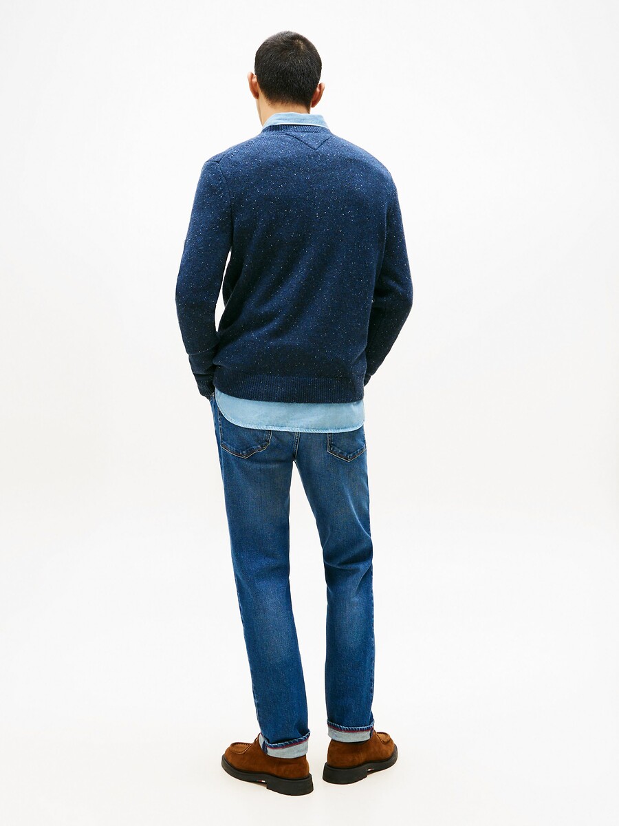 TOMMY HILFIGER<br>Suéter de lã com estampa de bolinhas