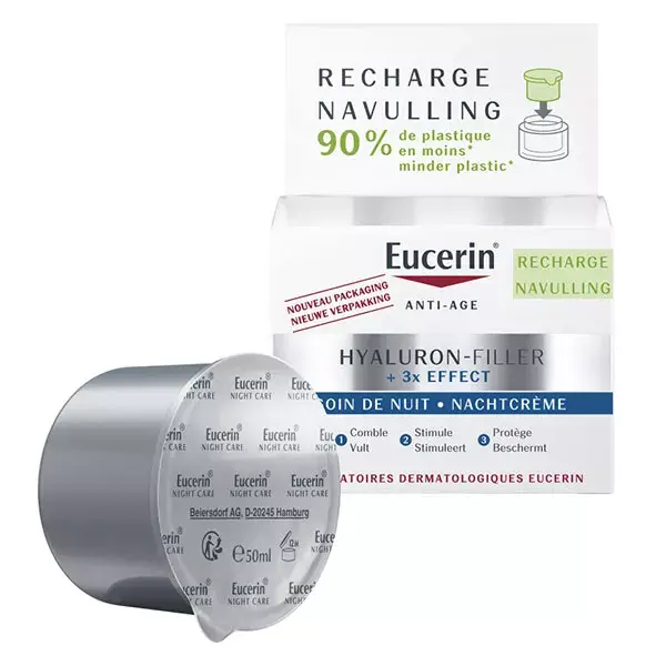Creme Noturno Eucerin Anti-Idade Refill Hyaluron-Filler + Efeito 3X 50ml