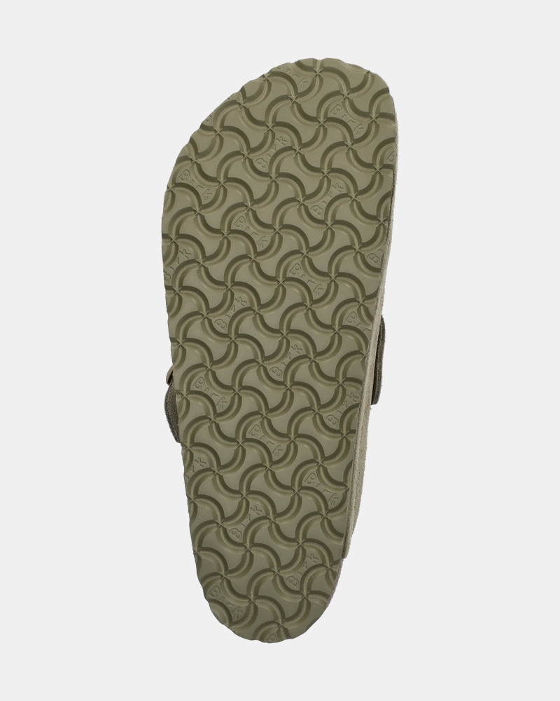 Birkenstock Boston Suède Sandalen  - bruin