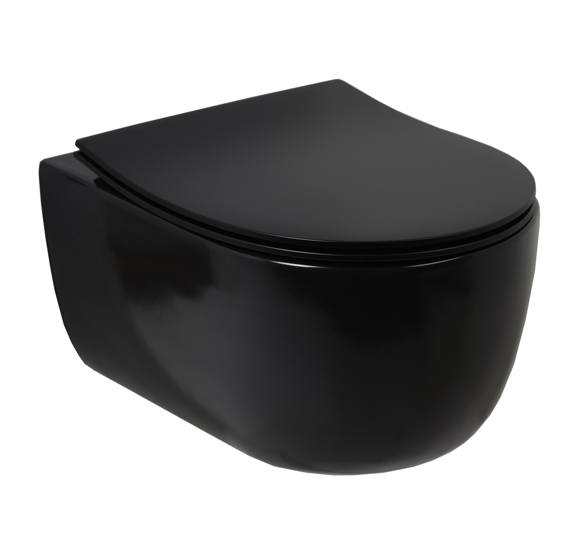 Plieger Kansas softclose toiletzitting met quick release zwart mat