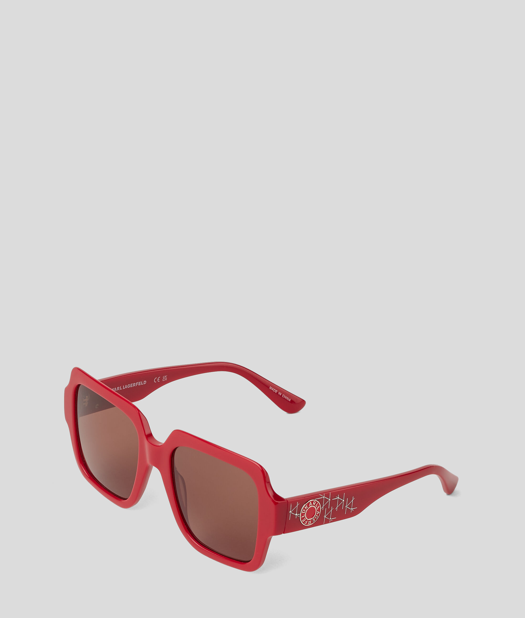 Lunettes de soleil avec logo Karl circulaire en métal