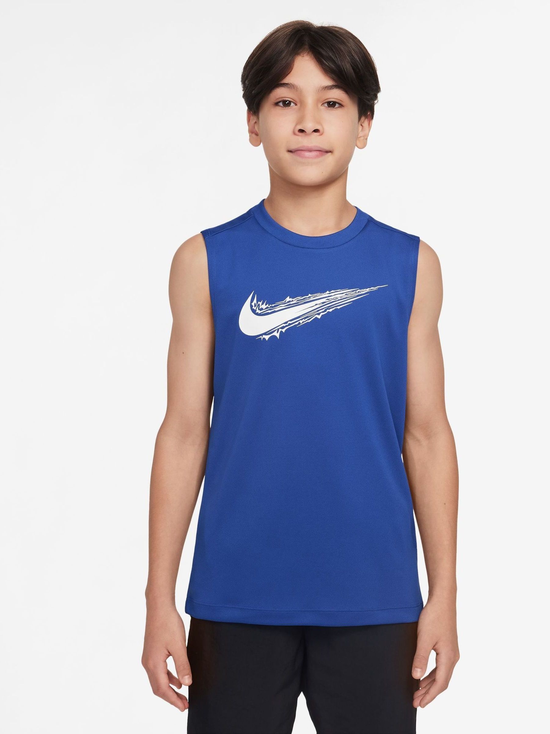 Koningsblauw - Nike Multicolor Dri-FIT hemdje