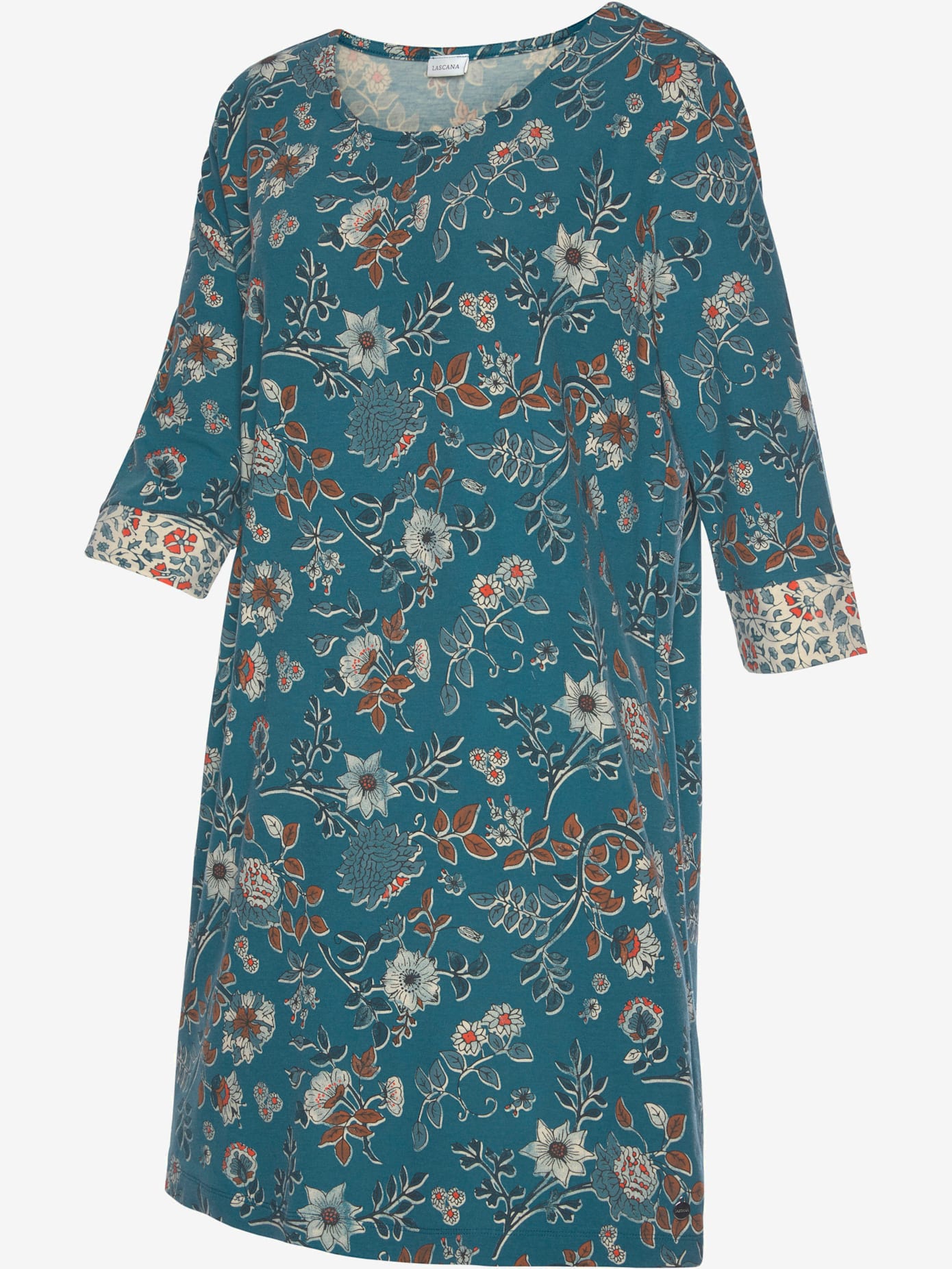 Chemise de nuit fantaisie, imprimé floral